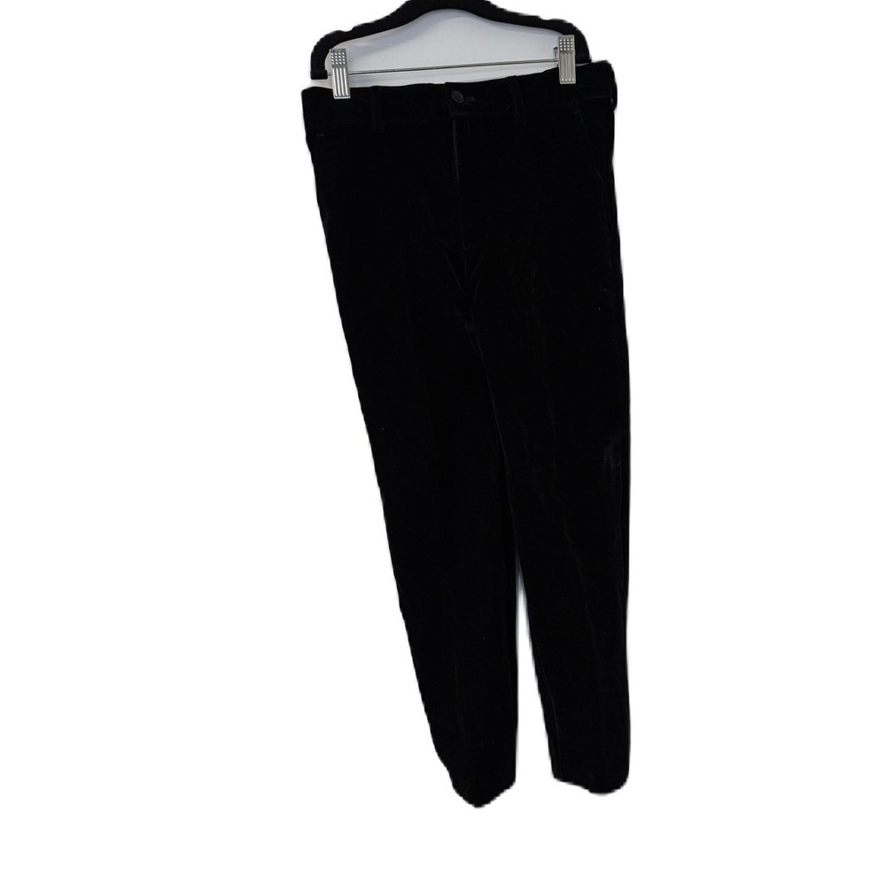 Boys 6x Velor Black Goliday Pants with Tailored Fit